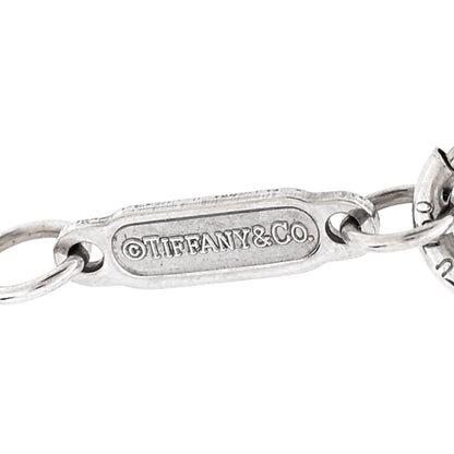 Tiffany 18K White Gold Diamond Crown Key Pendant Necklace 6 of 7