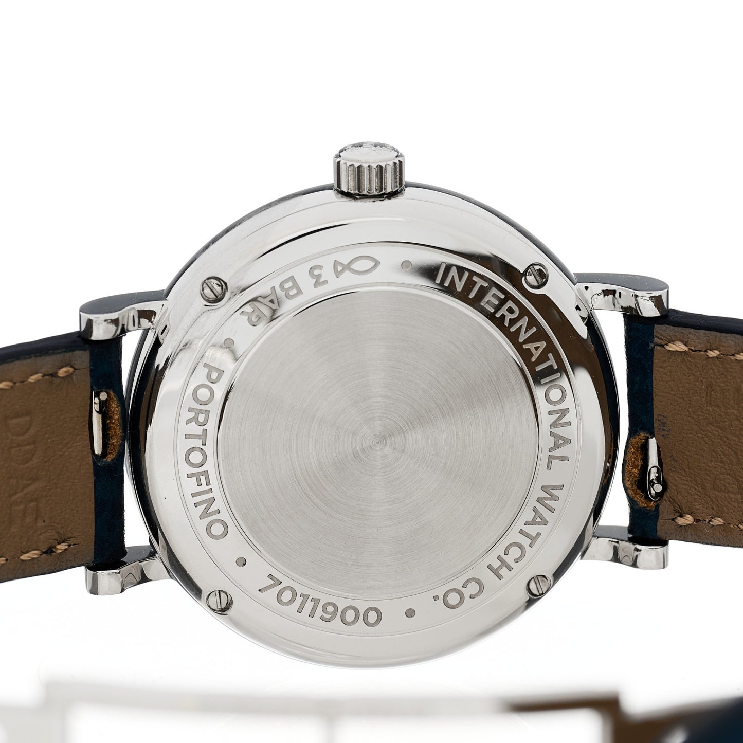 Stainless Steel Calfskin Diamond 34mm Portofino Automatic Watch IW357411