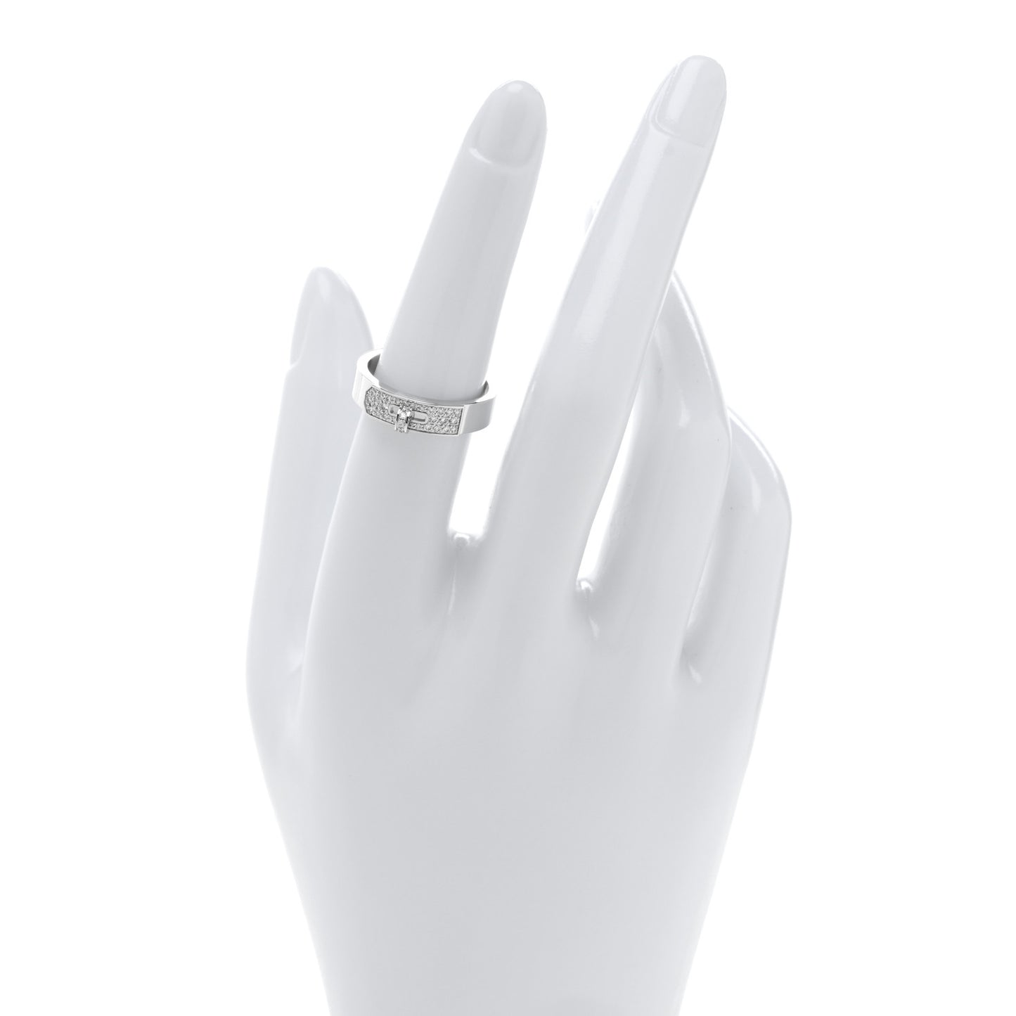 18K White Gold Diamond Kelly Ring 53 6.5