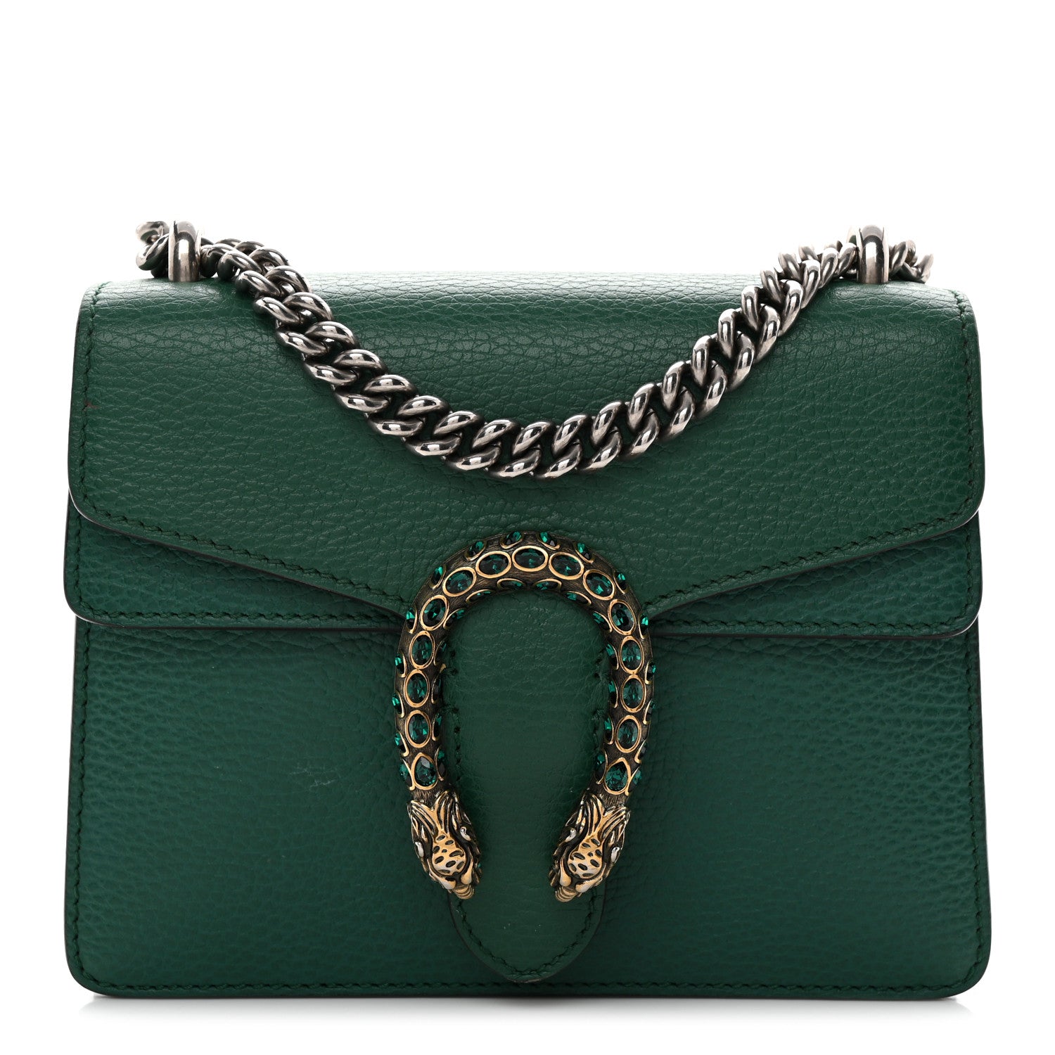 Gucci Calfskin Mini Dionysus Shoulder Bag Emerald 1 of 12
