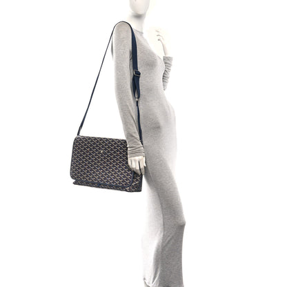 Goyard Goyardine Capetien Messenger Bag Navy 2 of 9