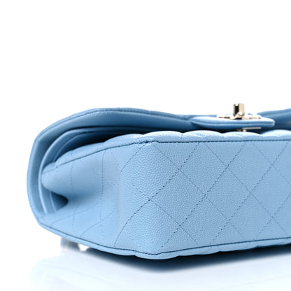 Chanel Caviar Quilted Small Double Flap Blue 7 of 9