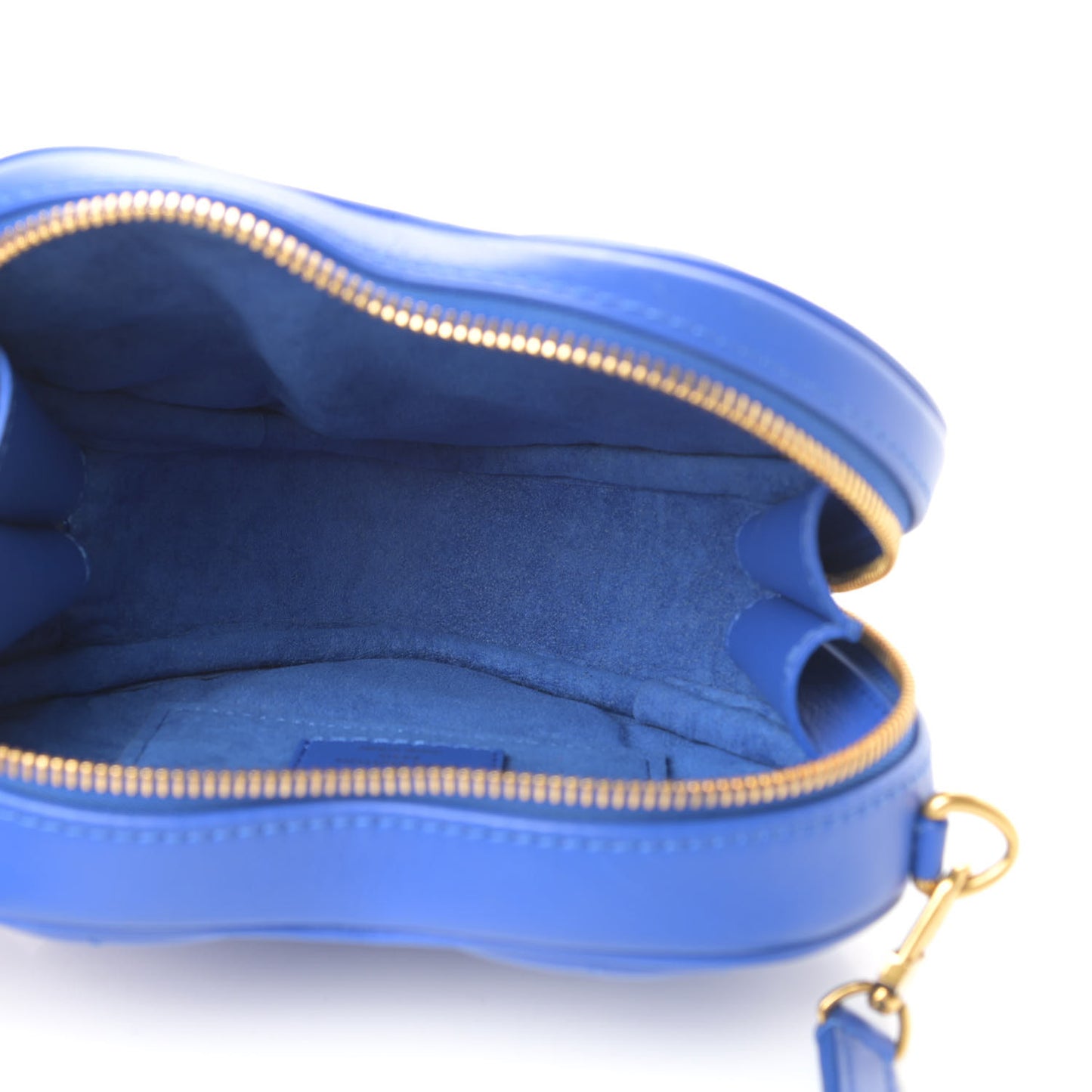 Calfskin New Wave Heart Bag Bleu Neon