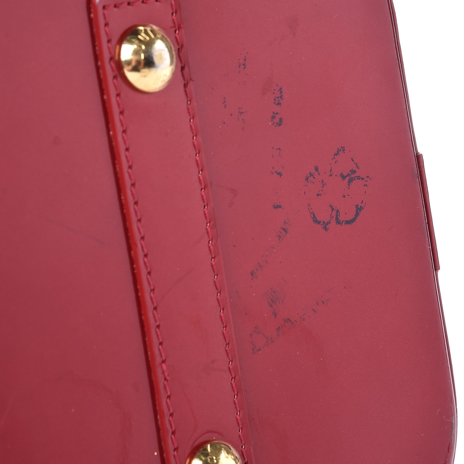 Louis Vuitton Vernis Alma GM Pomme D'Amour 11 of 17