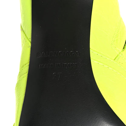 Balenciaga Agneau Arena Cagole 90mm Boots 37 Fluo Yellow 7 of 8