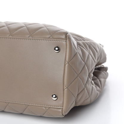 Chanel Lambskin Quilted Large 7 Tote Taupe 11 of 13
