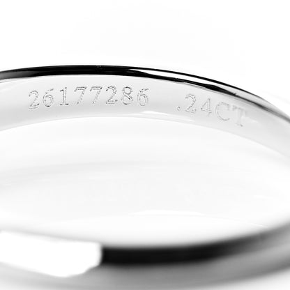 Tiffany Platinum Diamond .24ct Solitaire Engagement Ring 49 5 5 of 6