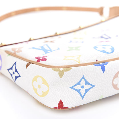 Louis Vuitton Monogram Multicolor Pochette Accessories White 8 of 10