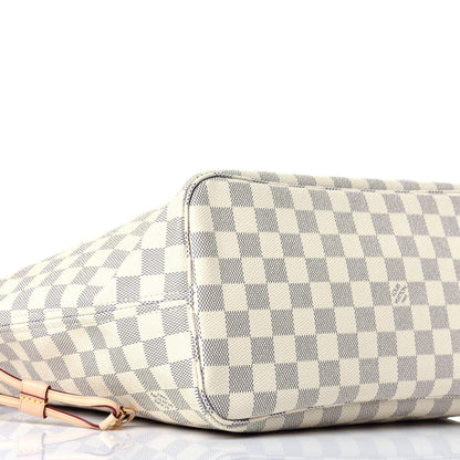 Louis Vuitton Damier Azur Neo Neverfull MM Rose Ballerine 7 of 8