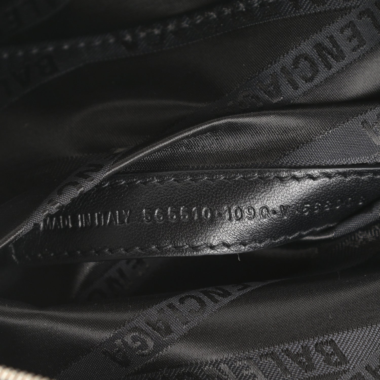 Balenciaga Agneau Arena Graffiti All Over XXS Souvenir Belt Bag Black White 7 of 10