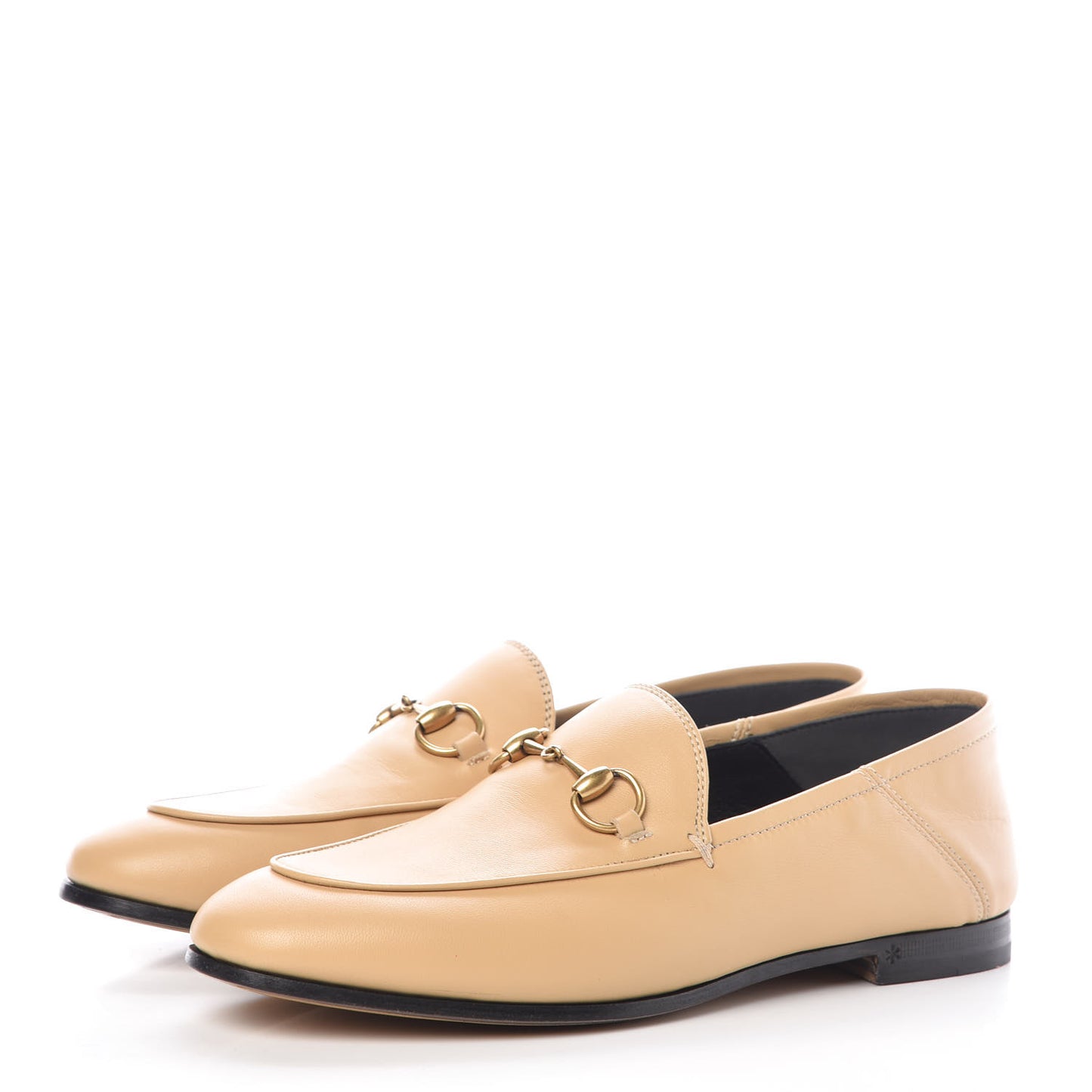 Lambskin Womens Brixton Horsebit Loafers 36 Wheat