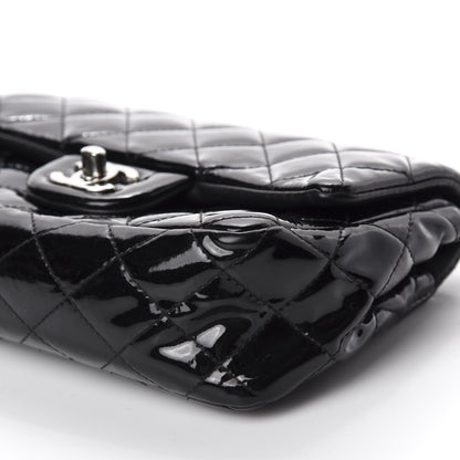 Chanel Patent Calfskin Quilted Mini Rectangular Flap Black 7 of 11