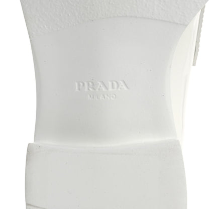 Prada Vernice Triangle 50mm Loafers 39.5 White 8 of 9