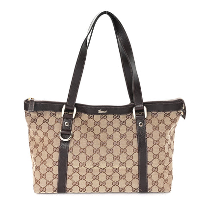 Gucci Monogram Medium Abbey Tote Dark Brown 1 of 9