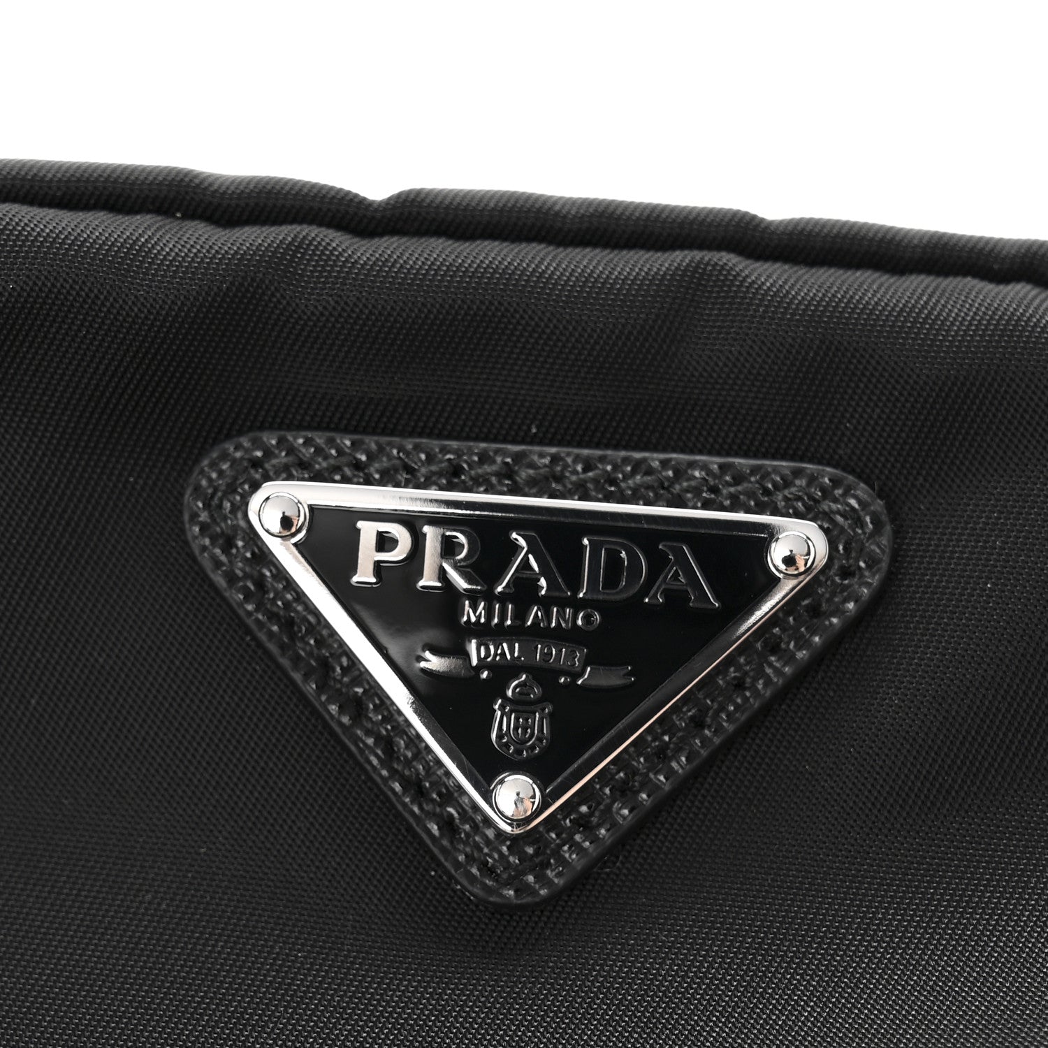 Prada Re-Nylon Vela Saffiano Wristlet Black 9 of 9