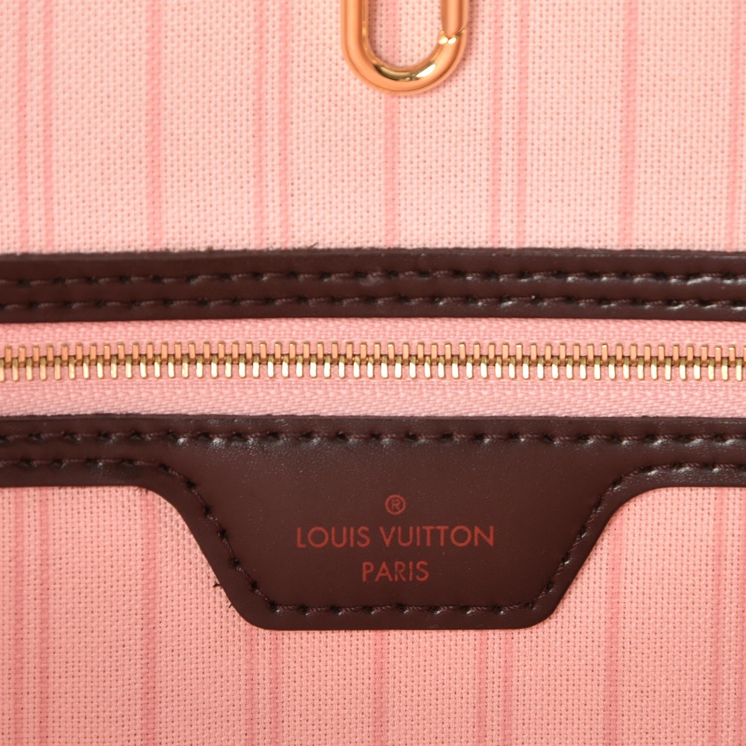 Louis Vuitton Damier Ebene Neo Neverfull MM Rose Ballerine 6 of 8
