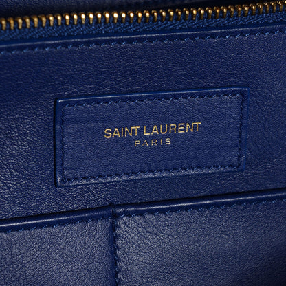 Saint Laurent Calfskin Medium Classic Y Cabas Navy 6 of 8