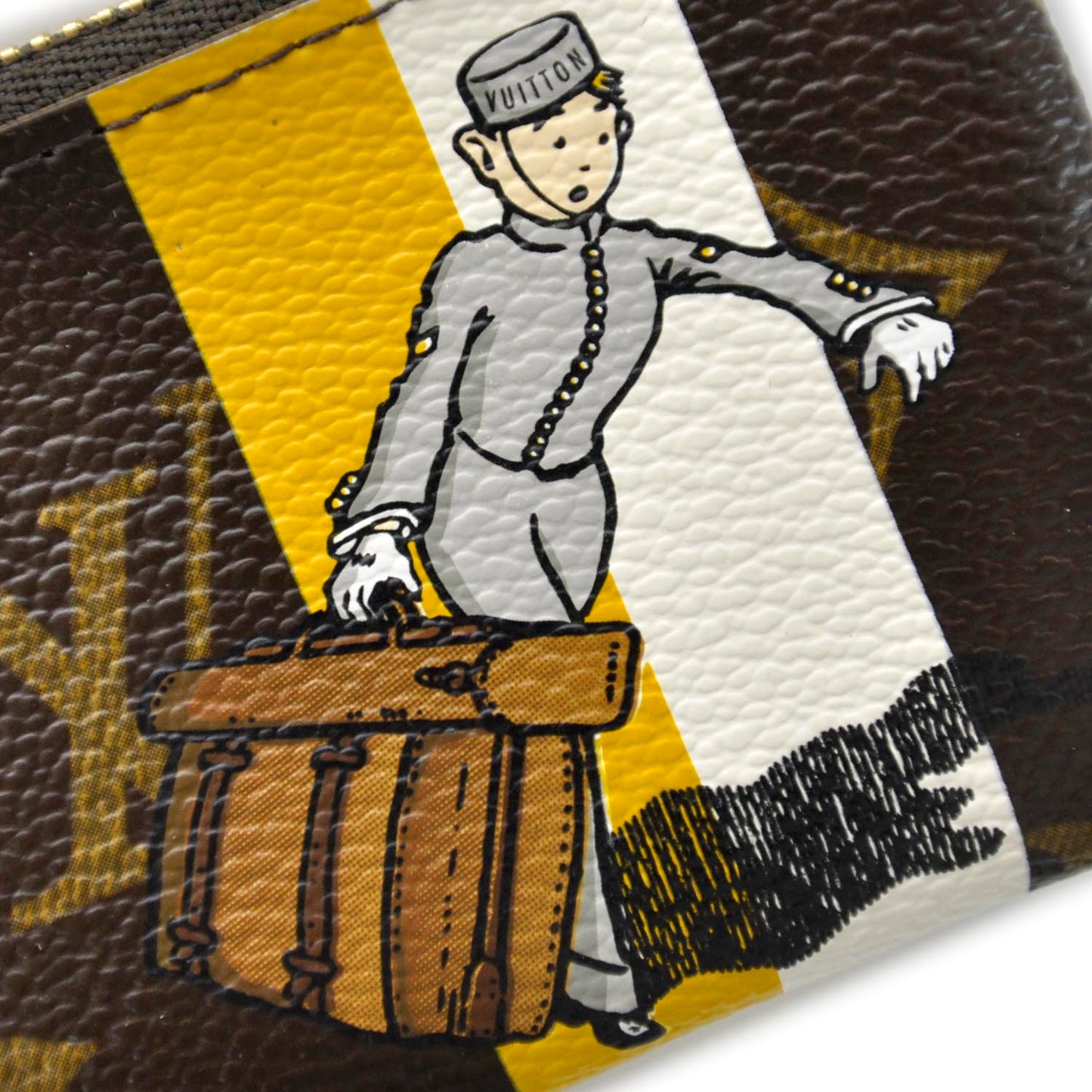 Monogram Groom Key Pouch
