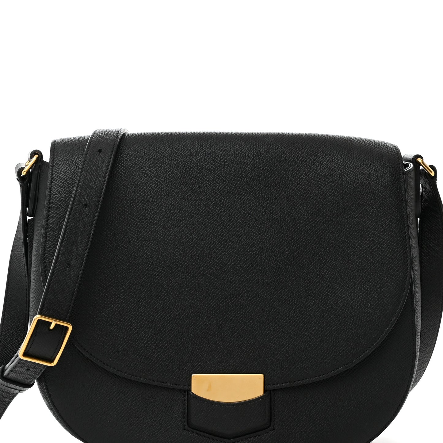Grained Calfskin Medium Trotteur Black