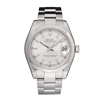 Rolex Stainless Steel 31mm Oyster Perpetual Datejust Watch Silver 178240 1 of 7