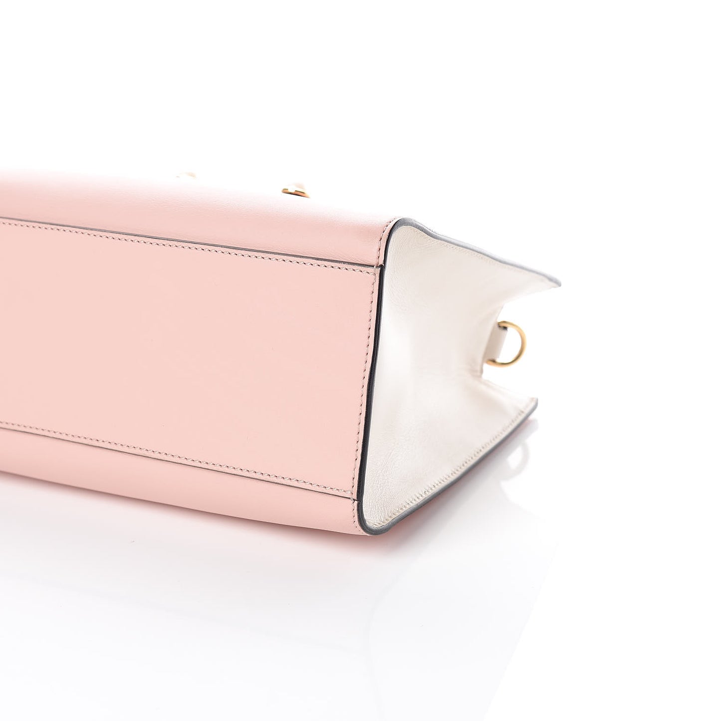 Nappa Small Bamboo Buckle Top Handle Bag Perfect Pink