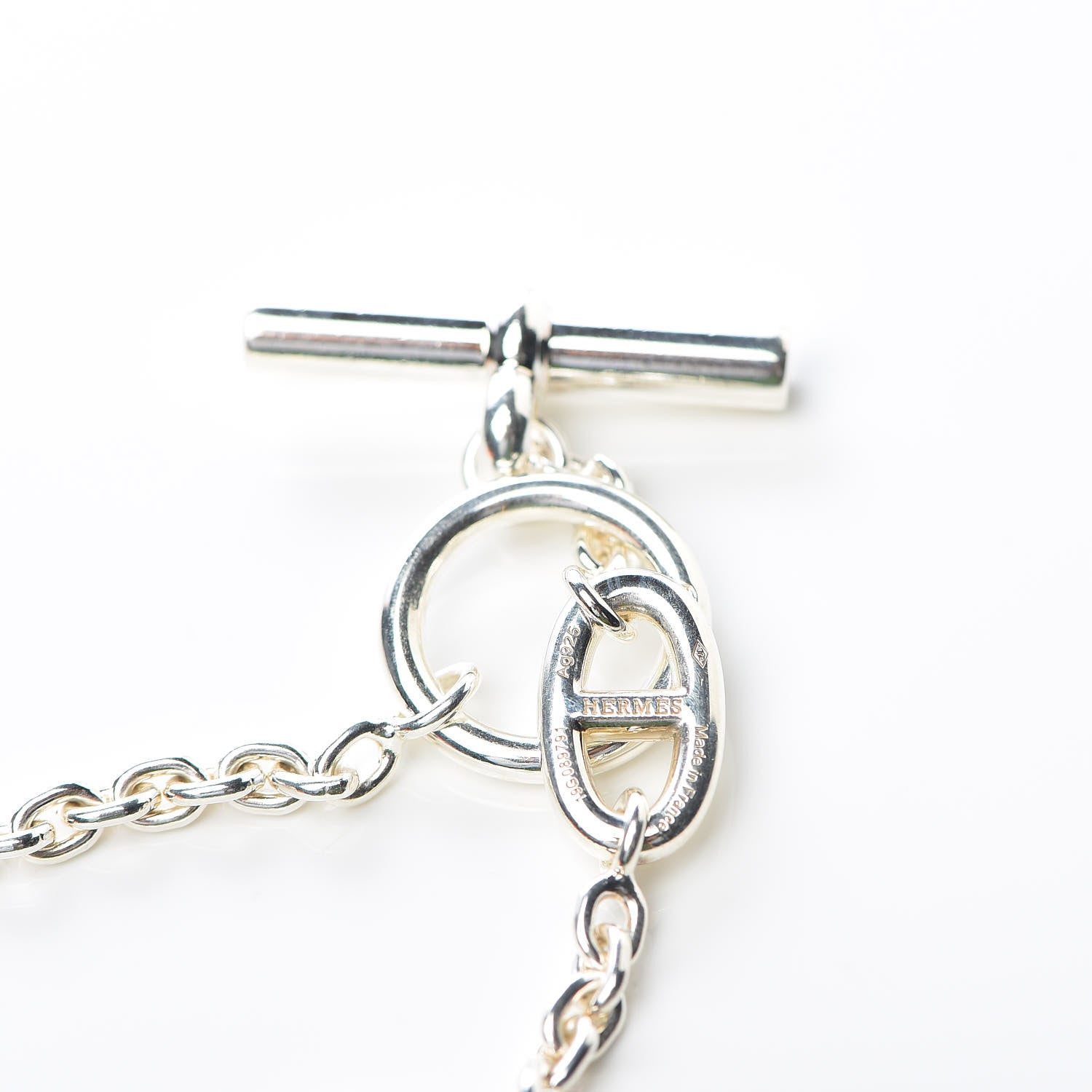 Hermes Sterling Silver Farandole Necklace 120 6 of 7