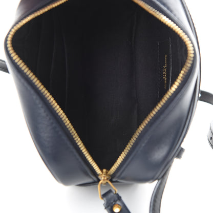 Saint Laurent Calfskin Matelasse Monogram Lou Belt Bag Blue 5 of 12