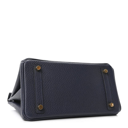 Hermes Togo Birkin 25 Bleu Nuit 4 of 10