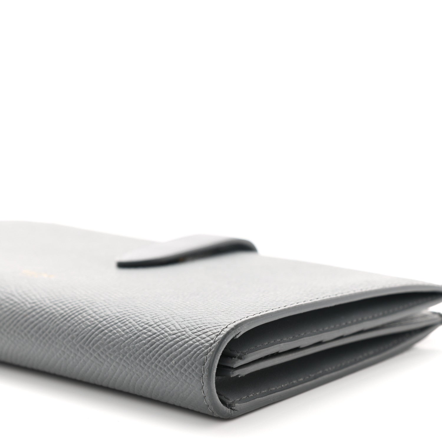 Celine Grained Calfskin Large Multifunction Strap Wallet Grey 9 of 9