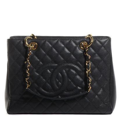 Chanel Caviar Grand Shopping Tote GST Black 1 of 8