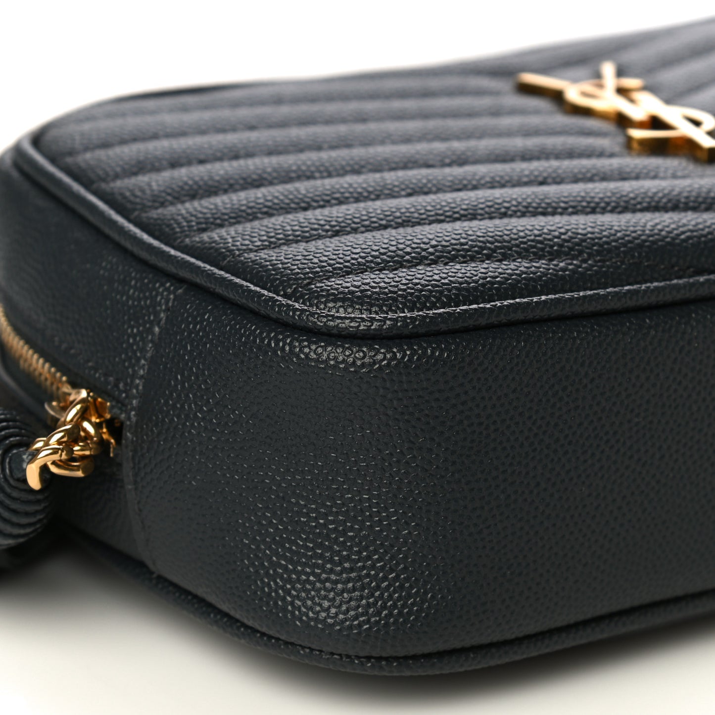 Grain De Poudre Matelasse Monogram Mini Lou Camera Bag Dark Smog