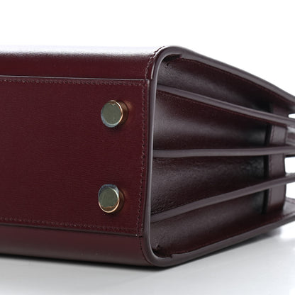 Saint Laurent Calfskin Nano Sac De Jour Dark Amaranto 9 of 12