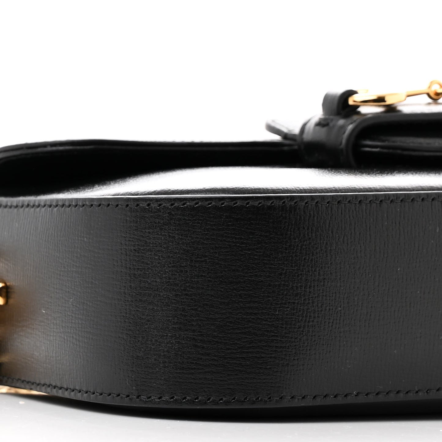 Azalea Calfskin Small Horsebit 1955 Chain Shoulder Bag Black