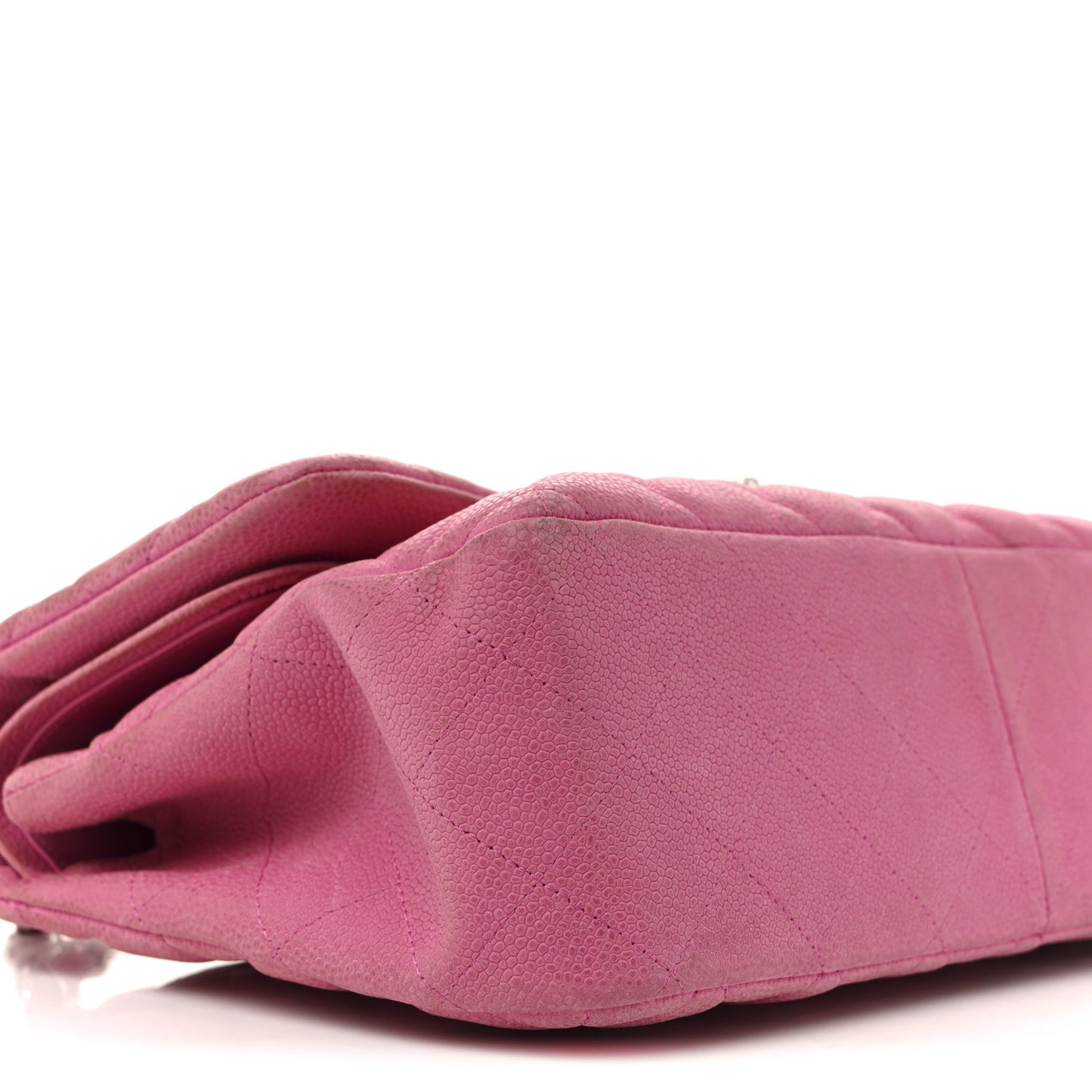 Caviar Quilted Jumbo Double Flap Pink