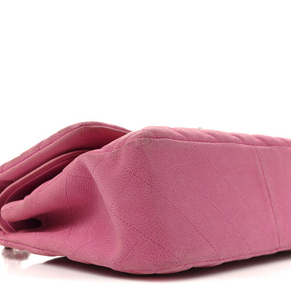 Chanel Caviar Quilted Jumbo Double Flap Pink 9 of 15
