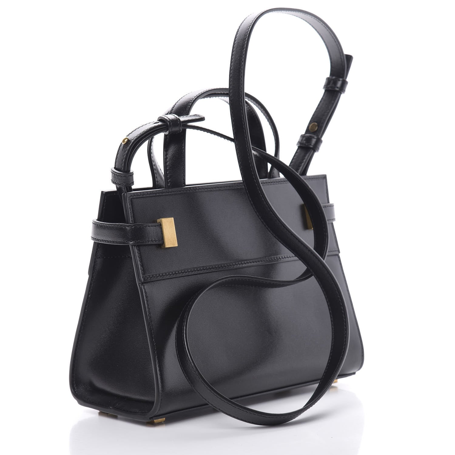 Saint Laurent Smooth Calfskin Manhattan Nano Shopper Tote Black 3 of 11