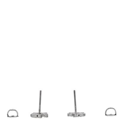 Tiffany Platinum Diamond Loving Heart Earrings 3 of 6