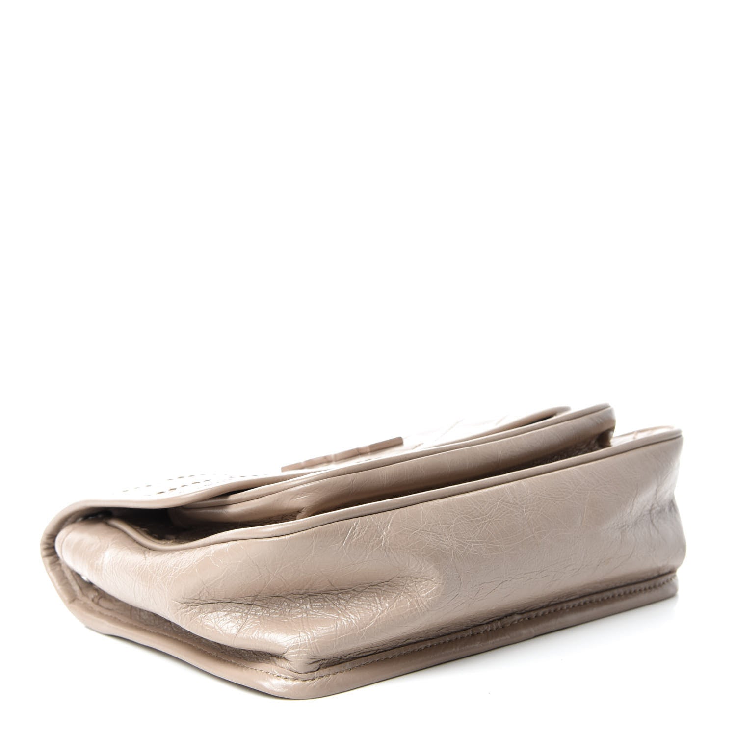 Saint Laurent Crinkled Calfskin Matelasse Monogram Baby Niki Chain Satchel Light Taupe 4 of 11
