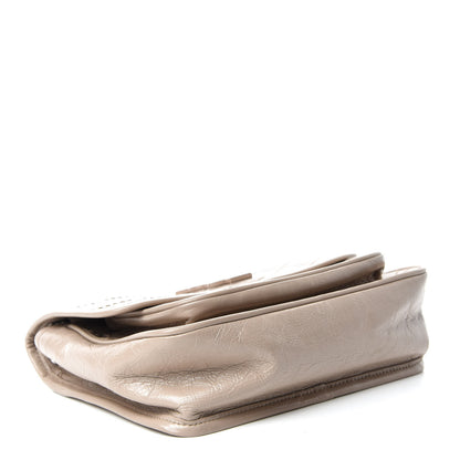 Saint Laurent Crinkled Calfskin Matelasse Monogram Baby Niki Chain Satchel Light Taupe 4 of 11