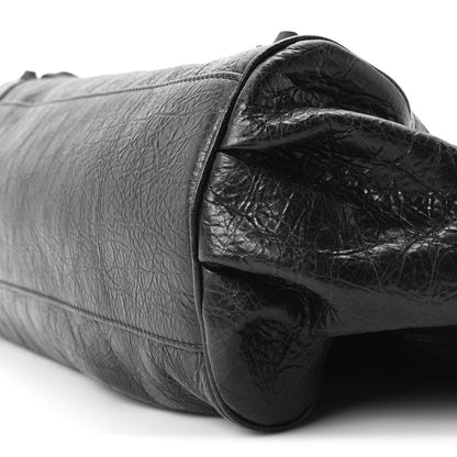 Balenciaga Agneau Arena Classic Hardware East West Le City Black 10 of 10