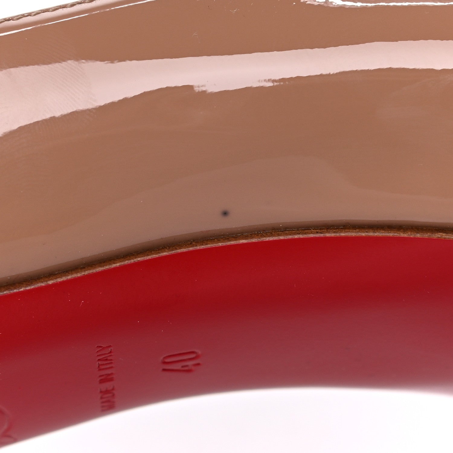 Christian Louboutin Patent Simple 70 Pumps 40 Nude 13 of 15