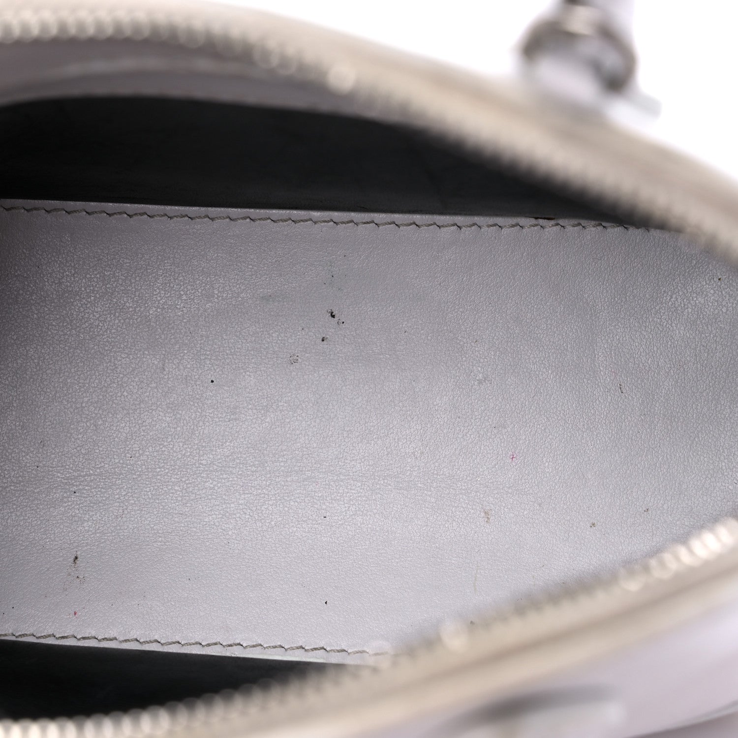 Balenciaga Calfskin Lipstick Logo XXS Ville Top Handle Bag White 8 of 11