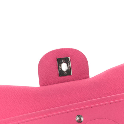 Chanel Iridescent Caviar Quilted Jumbo Double Flap Pink 10 of 16
