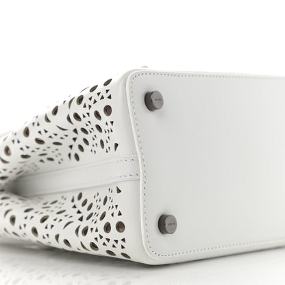 Alaia Calfskin Vienne Wave Mina 20 Bag White 9 of 12