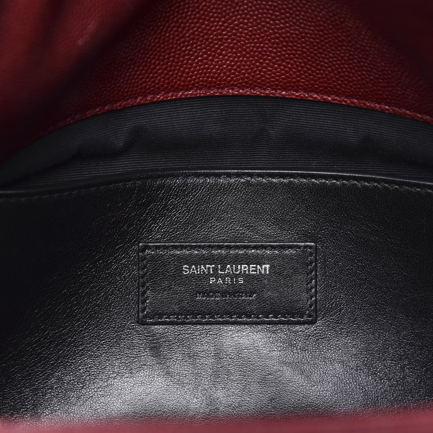 Saint Laurent Grain De Poudre Medium West Hollywood Monogram Fold-Over Palissandre 5 of 8