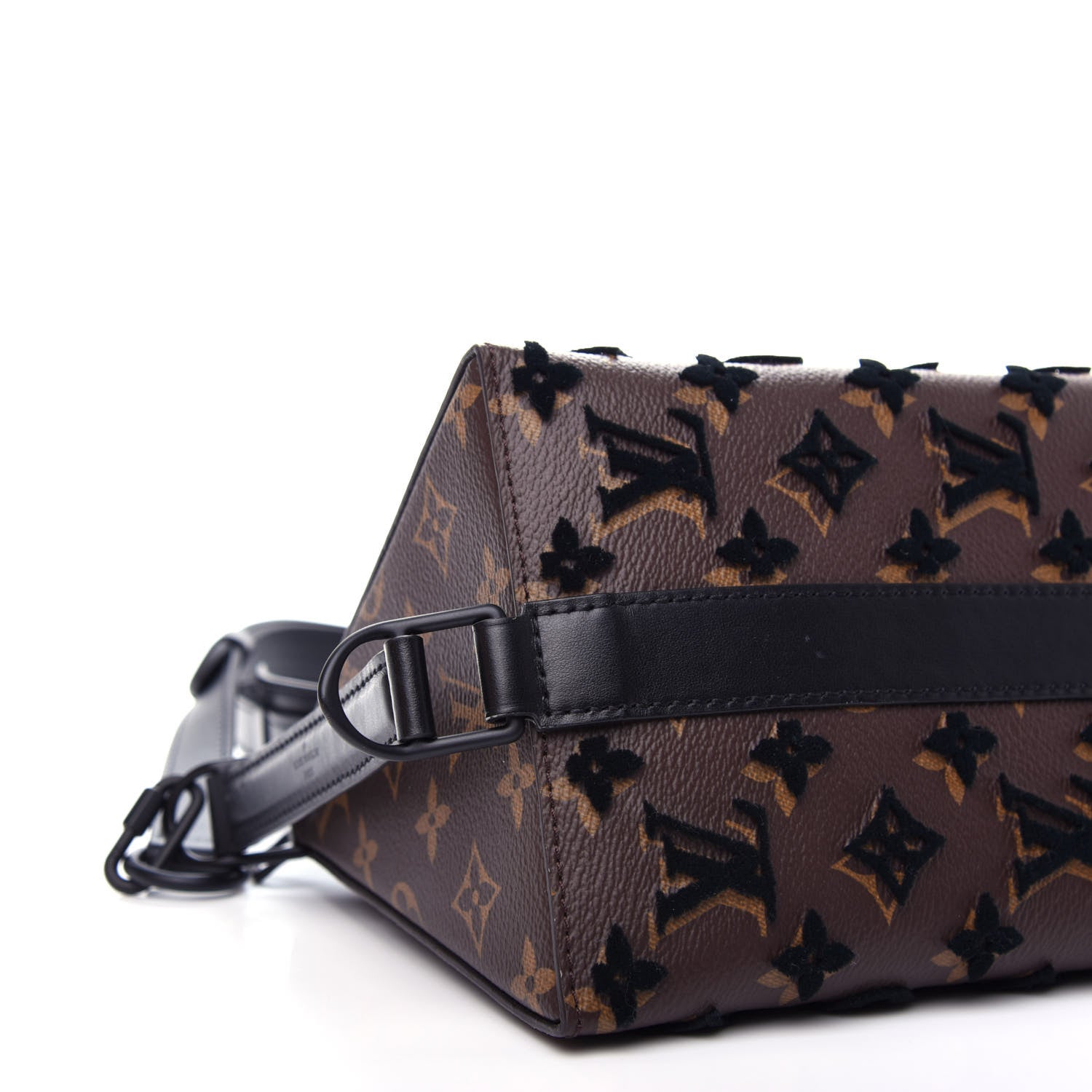 Louis Vuitton Monogram Tuffetage Triangle Messenger Black 9 of 12
