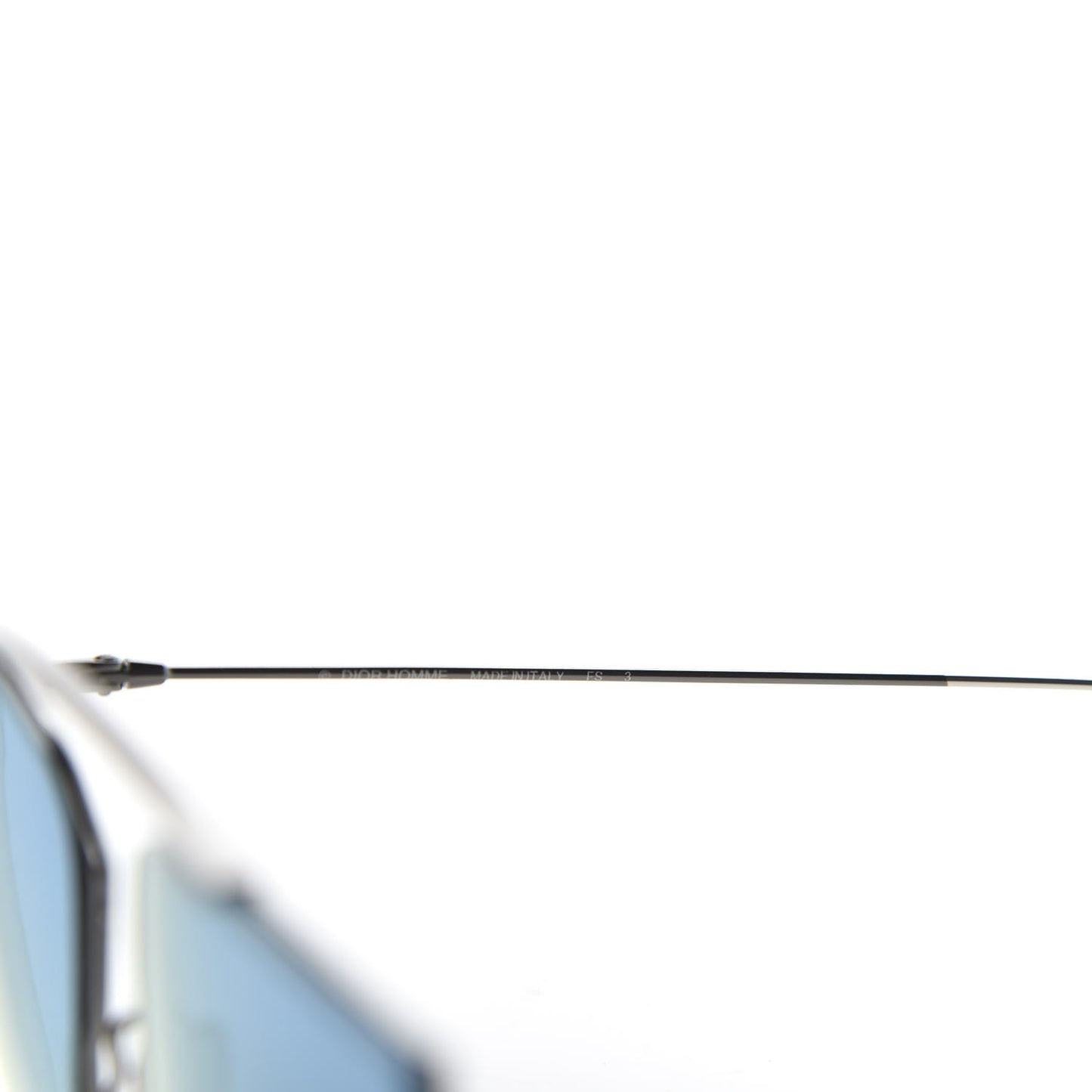 HOMME Metal Mirrored Geometric Sunglasses Palladium