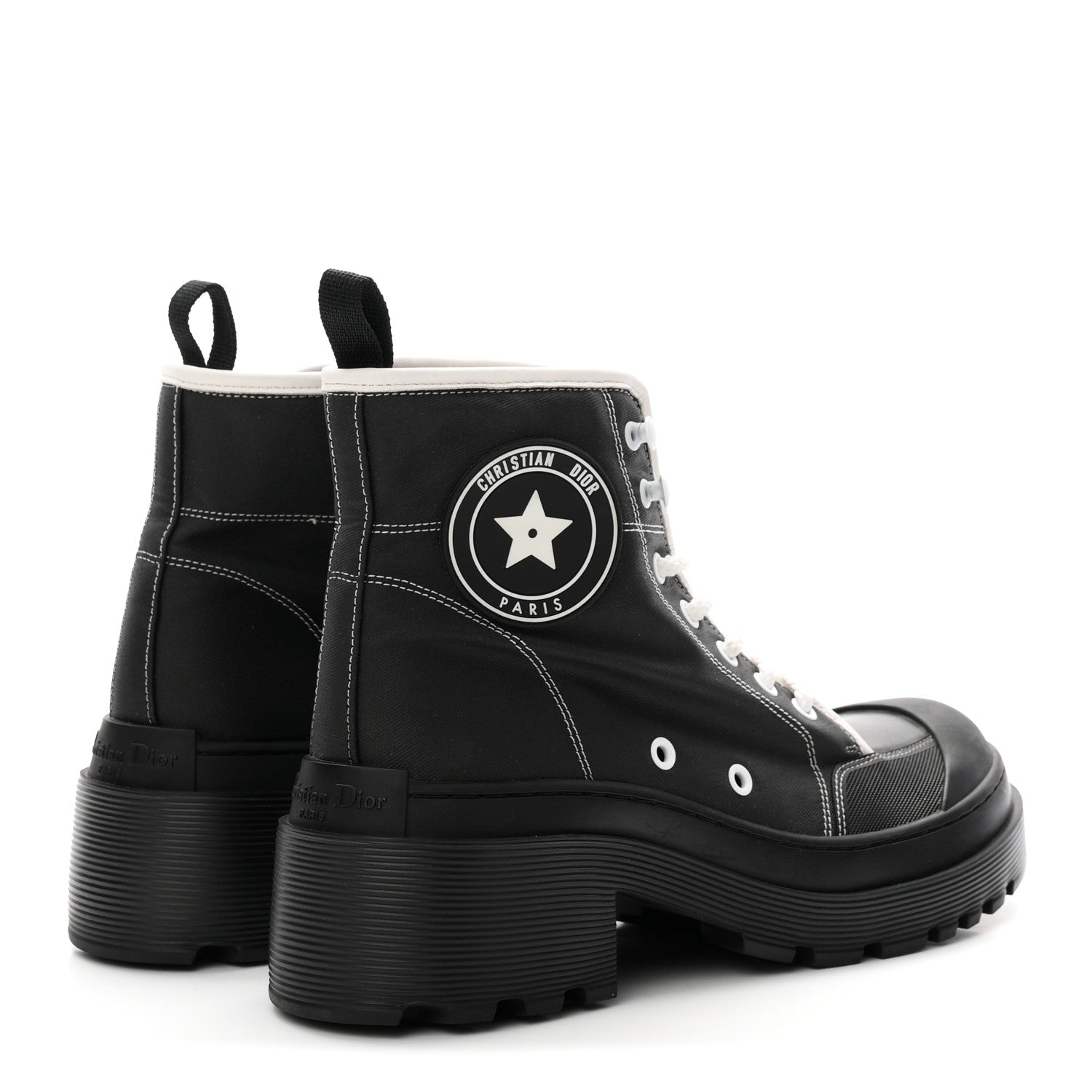 Christian Dior Technical Fabric D-Rise 35mm Boots 39.5 Black 5 of 10