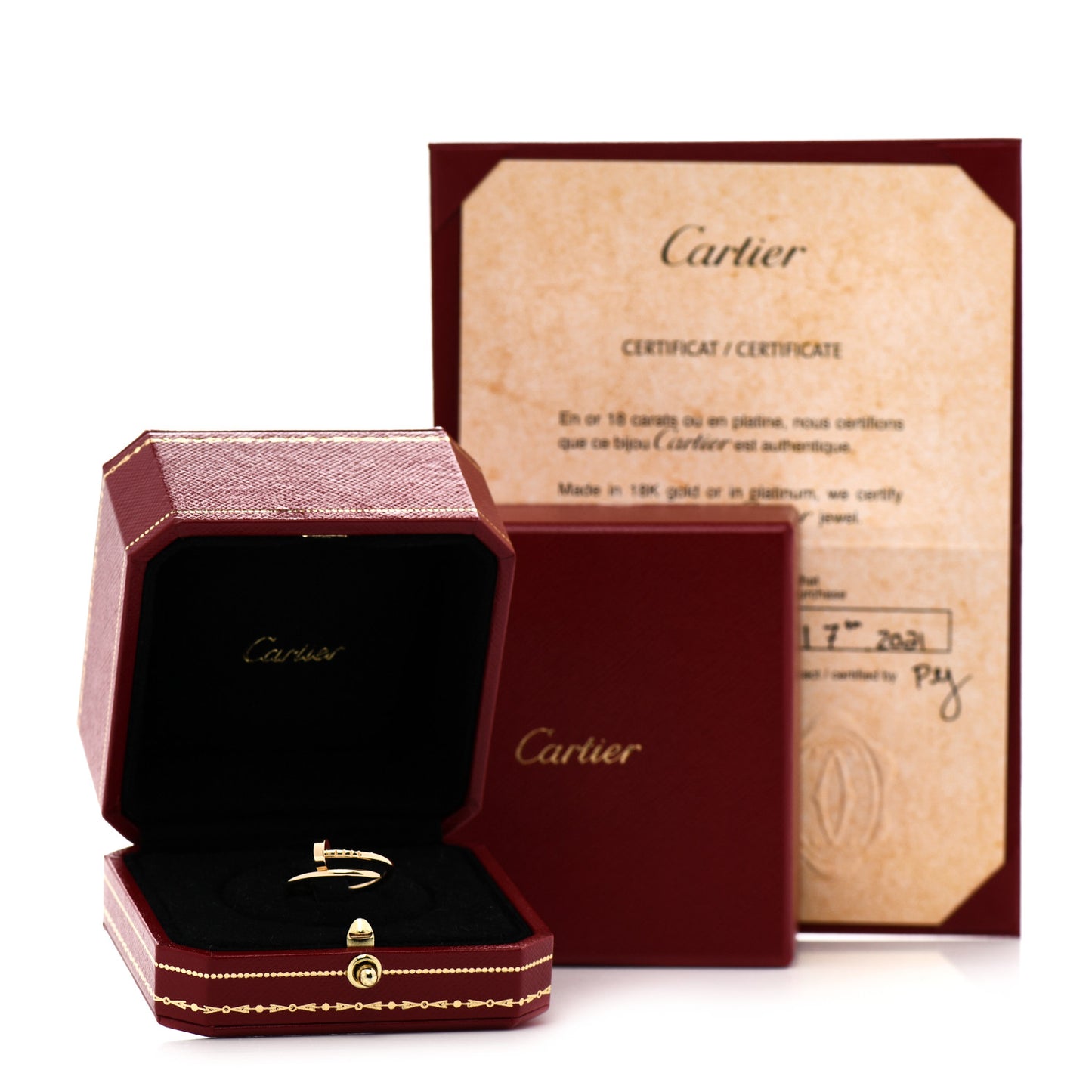 18K Yellow Gold Small Juste Un Clou Ring 53 6.25