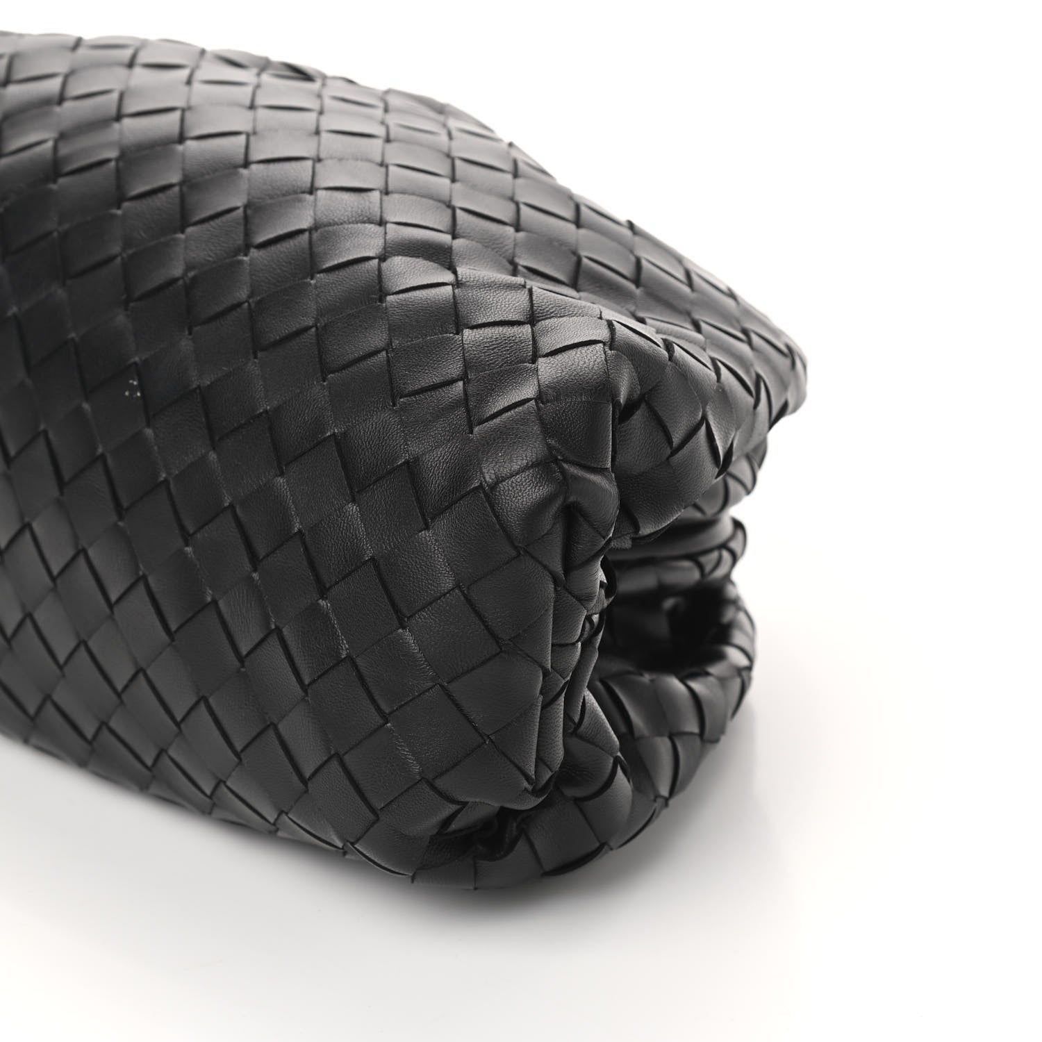 Bottega Veneta Nappa Maxi Intreccio The Pouch Oversized Clutch Black 9 of 9